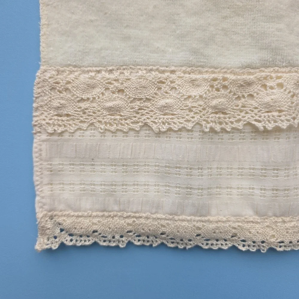 Vintage Avanti Washcloths Crochet Lace Granny 90s Cottagecore SET, LOT OF‎ 2